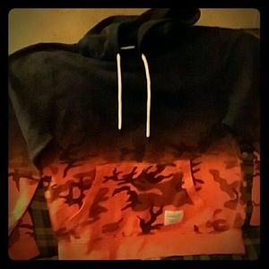 Mitchell and Ness Orange Camo/Navy Blue Sweatshirt